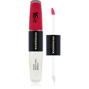 Dermacol 16H Lip Colour dlouhotrvající rtěnka a lesk na rty odstín 20 2x4 ml