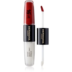 Dermacol 16H Lip Colour dlouhotrvající rtěnka a lesk na rty odstín 20 Secret Lovespell 2x4 ml