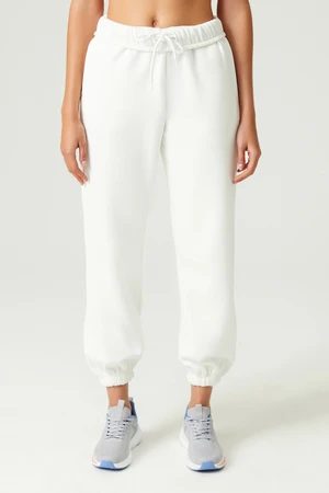 LOS OJOS x Melodi Ecru Oversize/Wide Fit Cotton Thick Sweatpants