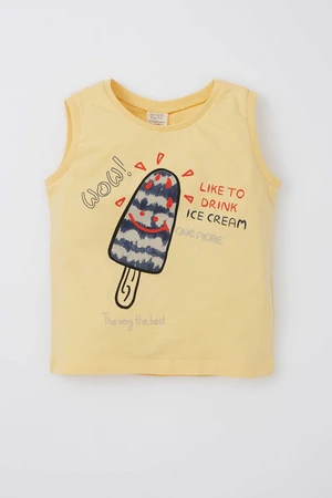 DEFACTO Regular Fit Sleeveless Ice-Cream Print Vest