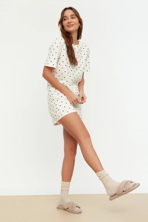 Női pizsama szett Trendyol Polka dot printed