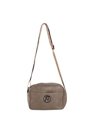 Small crossbody handbag in dark beige