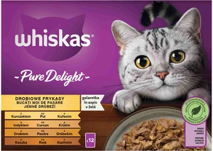 WHISKAS Kapsička Pure delight hydinový výber v želé 12pack