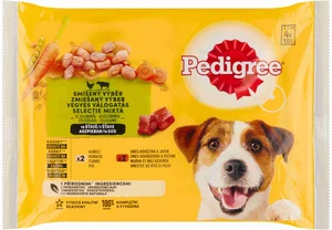 PEDIGREE Kapsička s Kuracím a hovädzím so zelen. v šťave 4pack