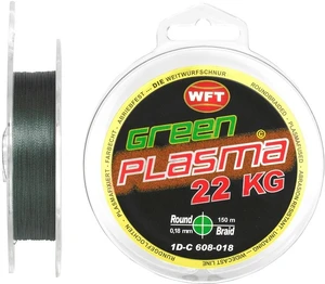 Wft šňůra kg plasma round green 150 m - 0,18 mm 22 kg