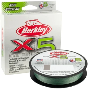 Berkley splétaná šňůra x5 low vis green 150 m-průměr 0,20 mm / nosnost 20,6 kg