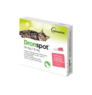 Dronspot 60 mg/15 mg spot-on (2 pipety)