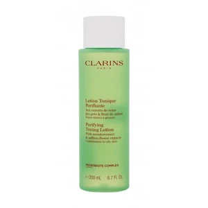 Clarins Purifying Toning Lotion 200 ml pleťová voda a sprej pro ženy na smíšenou pleť; na mastnou pleť; na dehydratovanou pleť