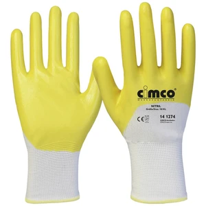 Cimco Nitril gelb/weiß 141274 nitril pracovné rukavice Veľkosť rukavíc: 10, XL EN 388  1 pár