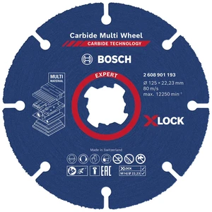 Bosch Accessories EXPERT Carbide Multi Wheel X-LOCK 2608901193 rezný kotúč rovný 1 ks 125 mm 22.23 mm 1 ks