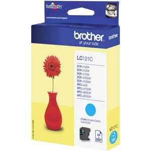 Brother Ink LC-121C originál  zelenomodrá LC121C