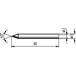 Ersa 012 BD spájkovací hrot ceruzková forma Veľkosť hrotov 0.3 mm  obsah, množstvo obsiahnutého obsahu na objednaný obsa