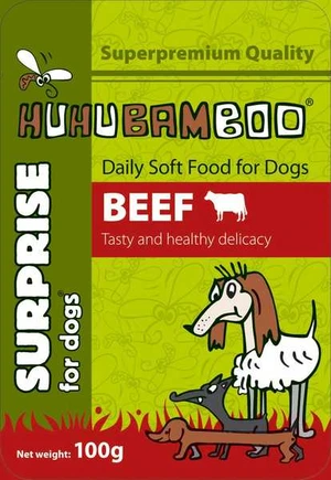 Huhubamboo Kapsička Dog Hovädzie 100g