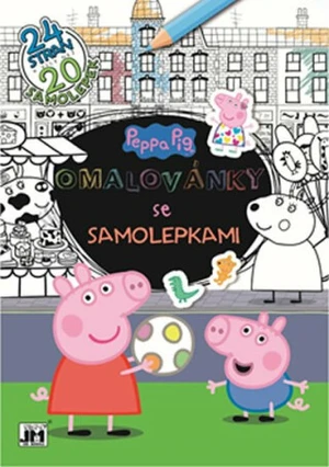 Omalovánky se samolepkami - Peppa Pig