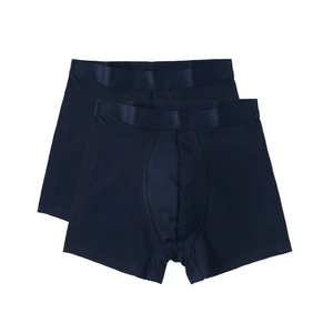 Organic Basics Bavlnené boxerky Organic Basics Organic Cotton Boxers - navy (2 ks) - XL