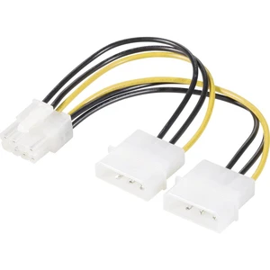 Napájací adaptér RENKFORCE 2x Molex zástrčka 4pol. - 1x PCIe zástrčka 8pol., 0,15 m