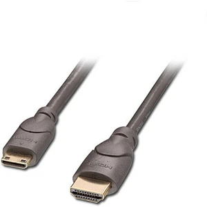 LINDY HDMI prepojovací kábel #####HDMI-Mini-C Stecker, #####HDMI-A Stecker 0.50 m čierna 41030  #####HDMI-Kabel