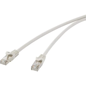 Renkforce RF-4725656 RJ45 sieťové káble, prepojovacie káble CAT 5e F/UTP 30.00 m sivá s ochranou 1 ks