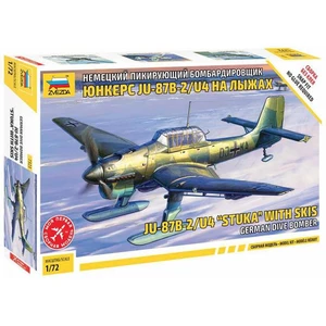 Zvezda Snap Kit letadlo JU-87B-2 U4 Stuka with skis 1:72