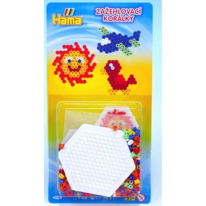 Hama H4106 Korálkový set s šestiúhelníkem 400 korálků