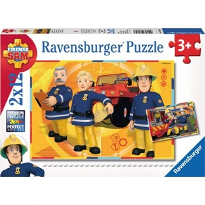 Ravensburger puzzle Požárník Sam 2 x 12 dílků