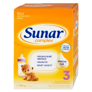 SUNAR Complex 3 batolecí mléko od 12 měsíce 600 g