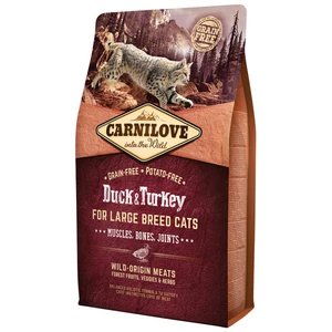 Carnilove Duck and Turkey Large Breed Cats – Muscles, Bones, Joints 2kg