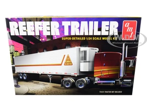 Skill 3 Model Kit Reefer Trailer 1/24 Scale Model by AMT