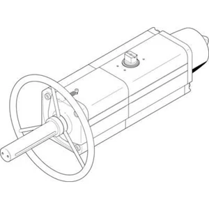 FESTO kyvný pohon 8005051 DAPS-0480-090-RS1-F14-MW Materiál puzdra: hliníková slitina k tváření  1 ks