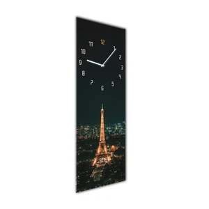 Nástenné hodiny Styler Glassclock Paris, 20 × 60 cm