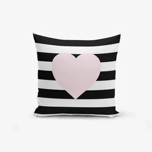 Obliečka na vaknúš s prímesou bavlny Minimalist Cushion Covers Striped Pink, 45 × 45 cm