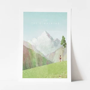 Plagát Travelposter Himalayas, A3