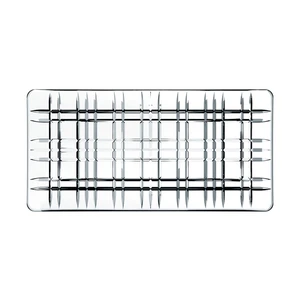 Obdĺžniková servírovacia tácka z krištáľového skla Nachtmann Square Plate, dĺžka 28 cm