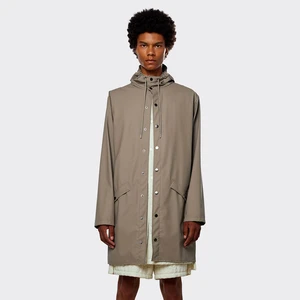 RAINS Světle hnědý voděodolný kabát Long Jacket