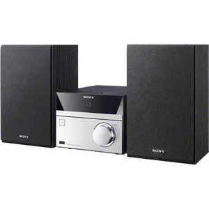 stereo systém Sony CMT-SBT20B AUX, Bluetooth, CD, DAB+, NFC, UKW, USB  čierna, strieborná