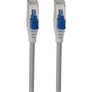 Rutenbeck 21600010 RJ45 sieťové káble, prepojovacie káble CAT 6A S/FTP 1.00 m sivá tienený 1 ks