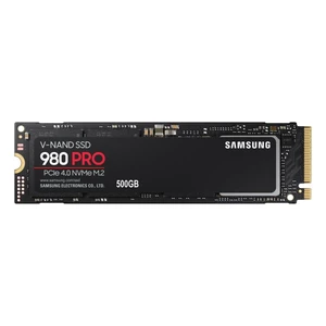 Samsung SSD 980 PRO, 500GB, NVMe M.2 (MZ-V8P500BW) - OPENBOX (Bontott termék teljes garanciával)