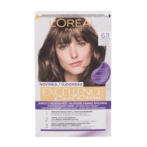 L´Oréal Paris Excellence Cool Creme 48 ml farba na vlasy pre ženy 6,11 Ultra Ash Dark Blond na všetky typy vlasov; na farbené vlasy