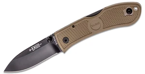 Zavírací nůž KA-BAR® Dozier Folding Hunter – Černá čepel, Coyote (Barva: Coyote, Varianta: Černá čepel)