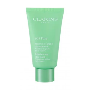 Clarins SOS Pure 75 ml pleťová maska pro ženy na smíšenou pleť; na mastnou pleť; na rozjasnění pleti