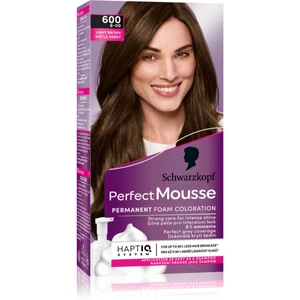 Schwarzkopf Perfect Mousse permanentná farba na vlasy odtieň 600 Light brown 1 ks