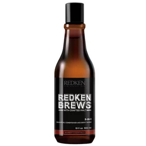 Redken Šampon 3 v 1 Brews (3-In-1 Shampoo, Conditioner and Body Wash) 300 ml