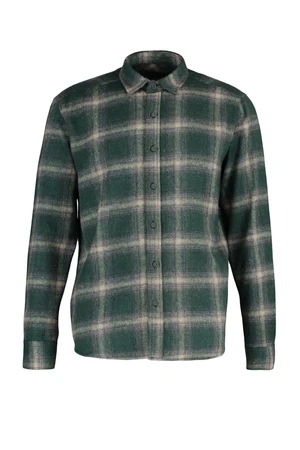 Trendyol Green Regular Fit Winter Checkered Lumberjack Shirt