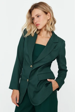 Trendyol Green Woven Lined Blazer Jacket