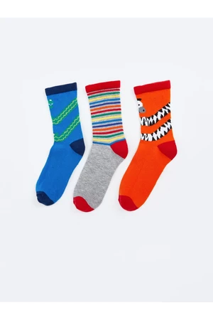 LC Waikiki 3-Pack Boy Patterned Socks