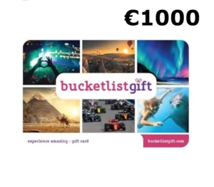 BucketlistGift €1000 Gift Card DK