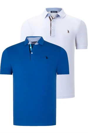 DUAL SET T8582 DEWBERRY MENS T-SHIRT-WHITE-SAKS