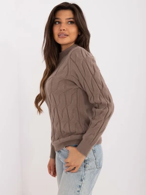 Brown sweater with long sleeves