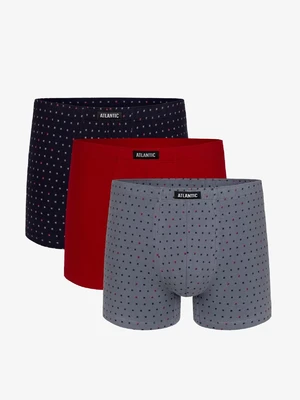 Boxer shorts Atlantic 3MH-025/11/12 A'3 S-2XL navy blue-red-gray 033