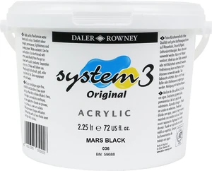 Daler Rowney System3 Colori acrilici Mars Black 2,25 L 1 pz